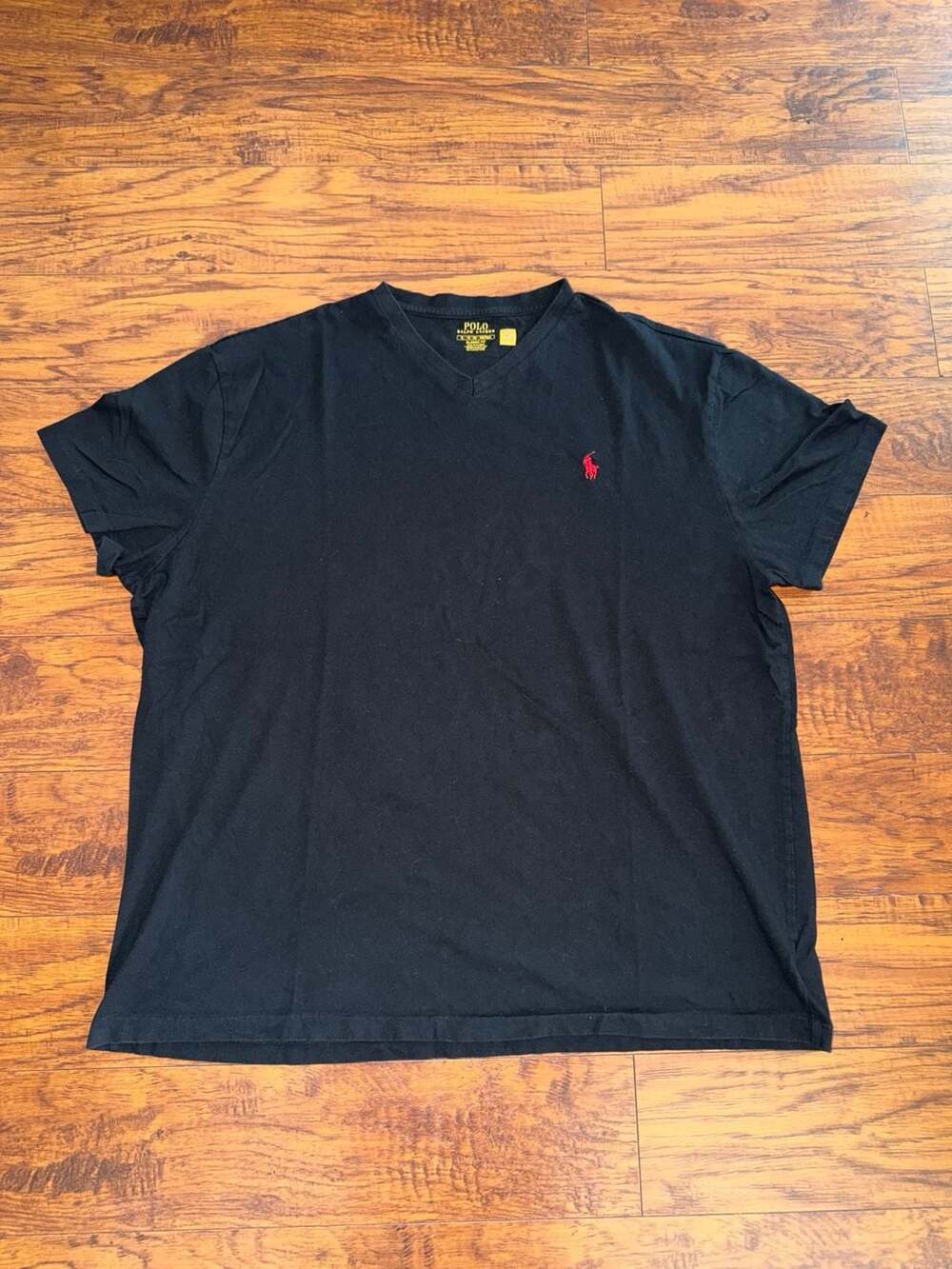 Polo Ralph Lauren Classic Fit V-Neck T-Shirt Black Size XL